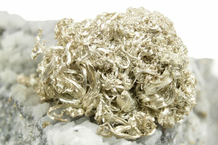 Native Silver Ribbons on Matrix - Morocco #368316